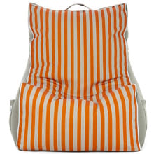 Vertical Striped Coastal Lounge Beanbag Cover